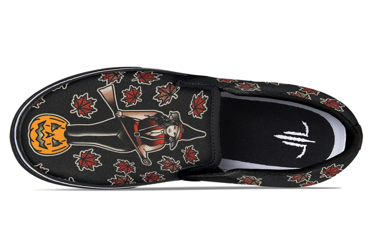 Fall Witch Slip On Shoes