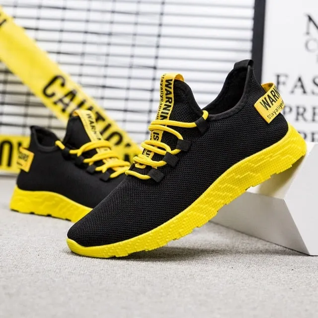 Fashion Men Sneakers Mesh Casual Shoes Lac-up Men's Shoes