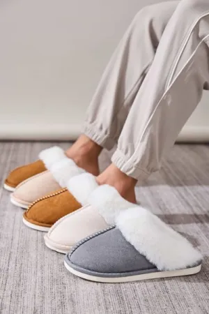 Faux Fur Slip-ons