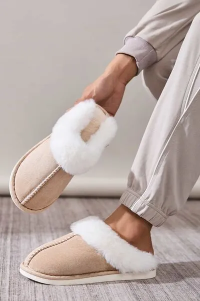 Faux Fur Slip-ons