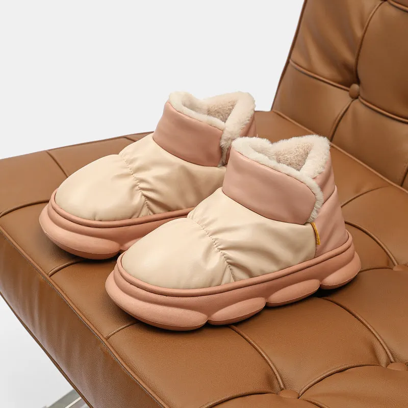 Faux Leather Waterproof Boots