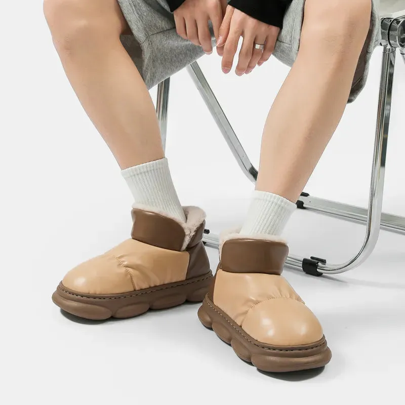 Faux Leather Waterproof Boots