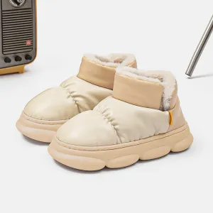 Faux Leather Waterproof Boots