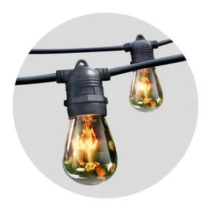 Festoon String Lights Christmas Bulbs Party Wedding Garden Party 38m