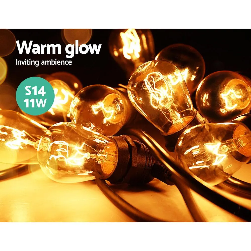 Festoon String Lights Christmas Bulbs Party Wedding Garden Party 38m