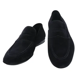 Fiori Di Lusso Dark Blue Penny Loafers
