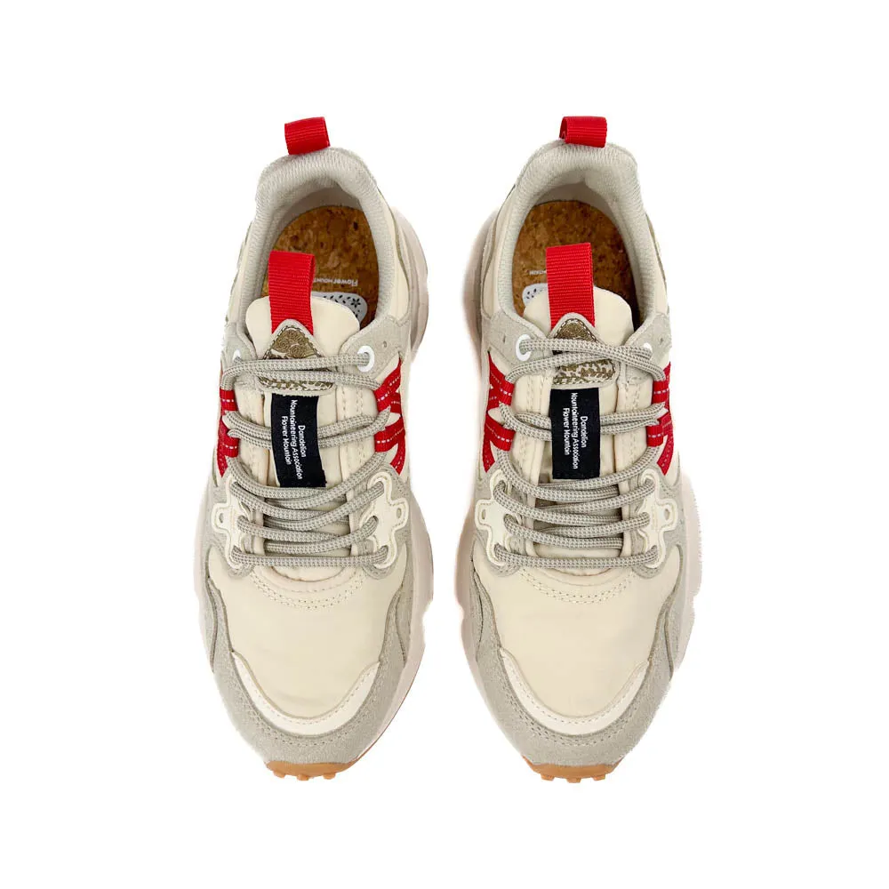 Flower Mountain - Yamano 3 Uni Kaiso Sneaker (White/Bordeaux)