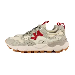 Flower Mountain - Yamano 3 Uni Kaiso Sneaker (White/Bordeaux)