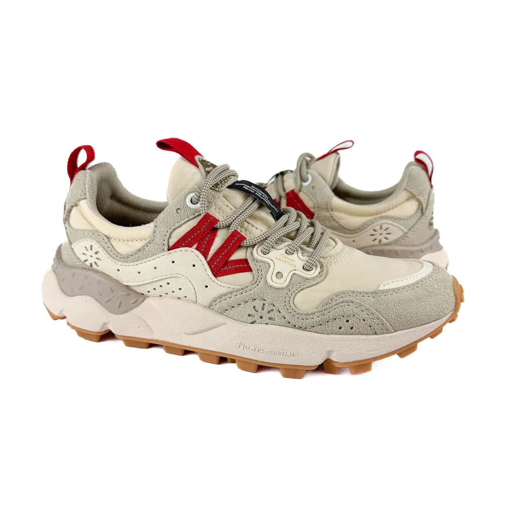 Flower Mountain - Yamano 3 Uni Kaiso Sneaker (White/Bordeaux)