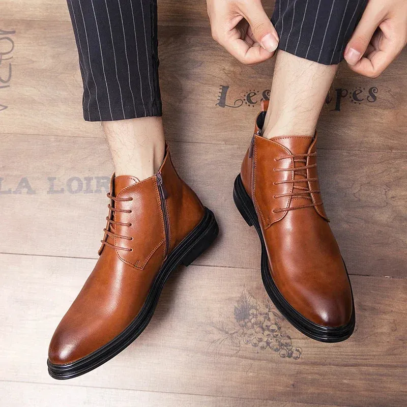 FusionFit Leder-Ankle-Boots für Herren