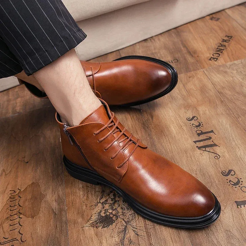 FusionFit Leder-Ankle-Boots für Herren