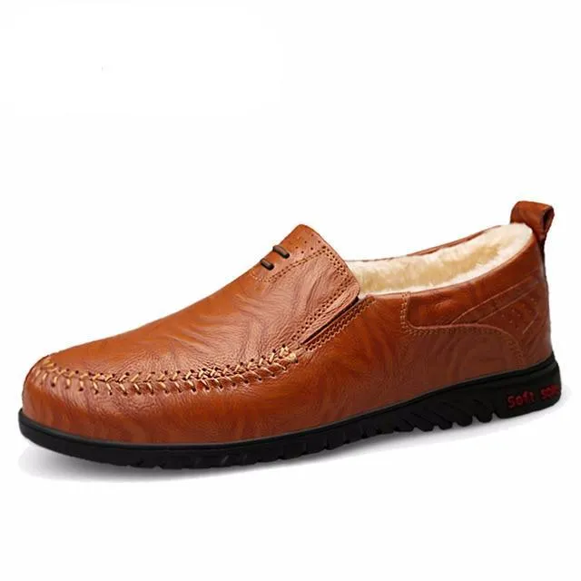 Genuine leather Comfortable Men Casual Shoes Footwear