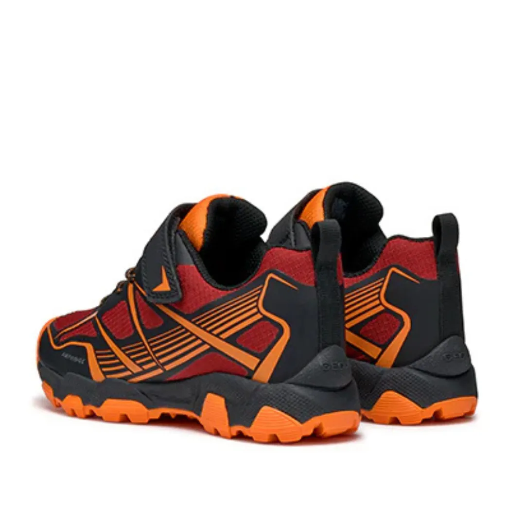 Geox Magnetar Boys Waterproof Runner - Black/Red