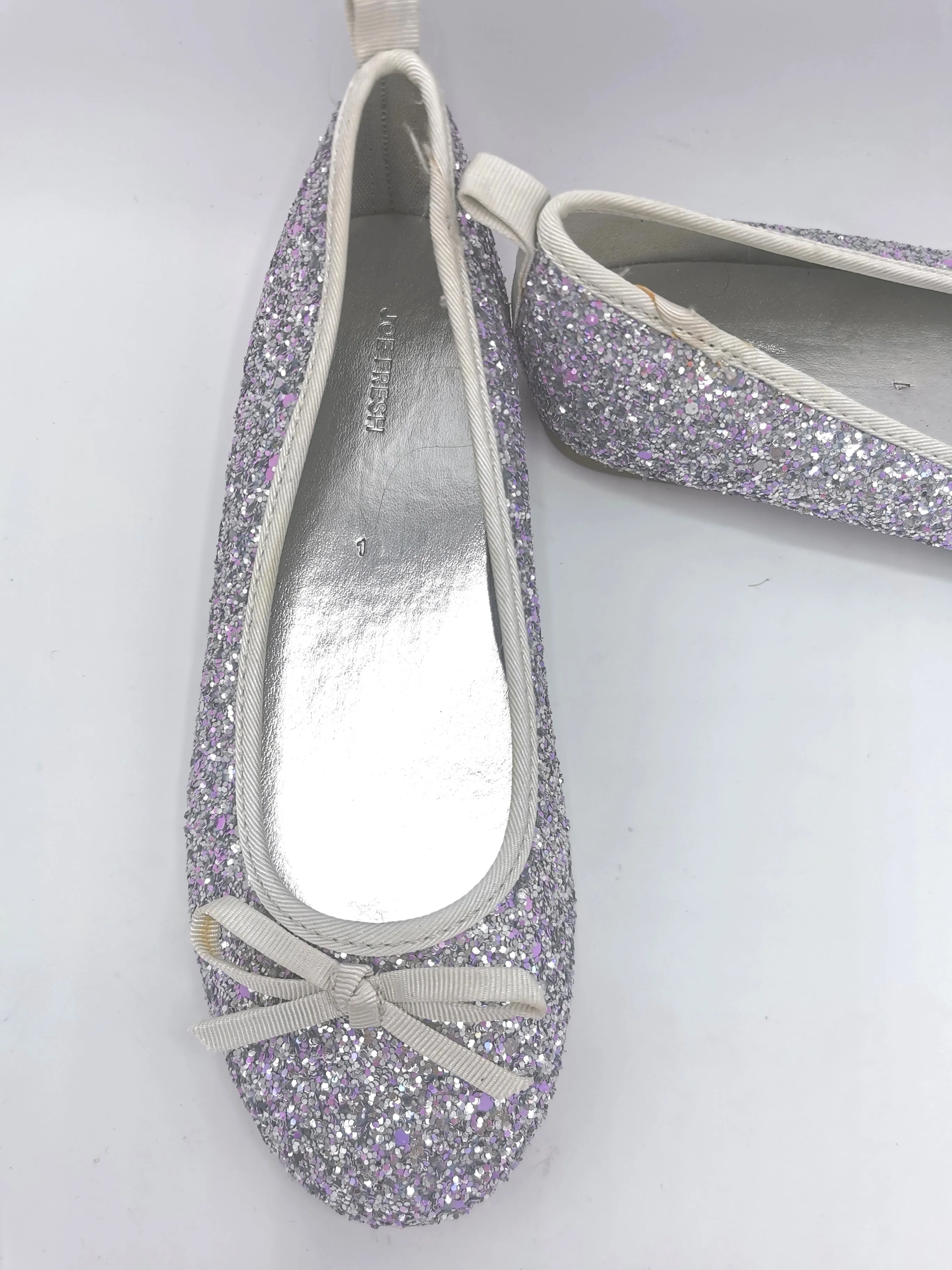 GIRL SIZE 1 YOUTH - JOE FRESH, Glittery Ballet Flats EUC B59