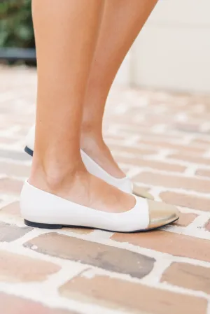 Gold Ballet Flats