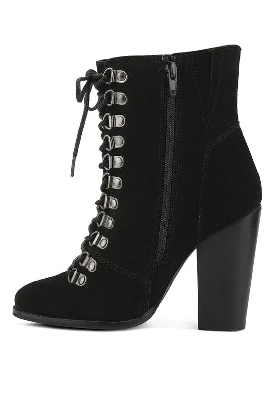 GOOSE FEATHER Antique High Heeled Ankle Boot
