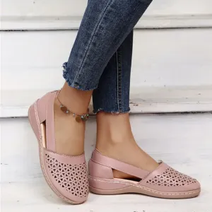 Grace - Perforated Slip-On Flats