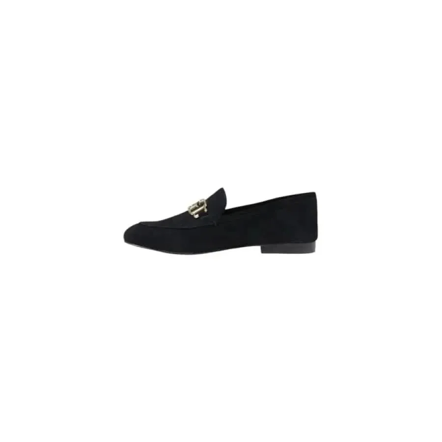Guess Women's Black Leather Moccasin Flats