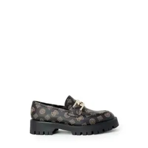 Guess Women's Brown Slip-On Shoes with Print