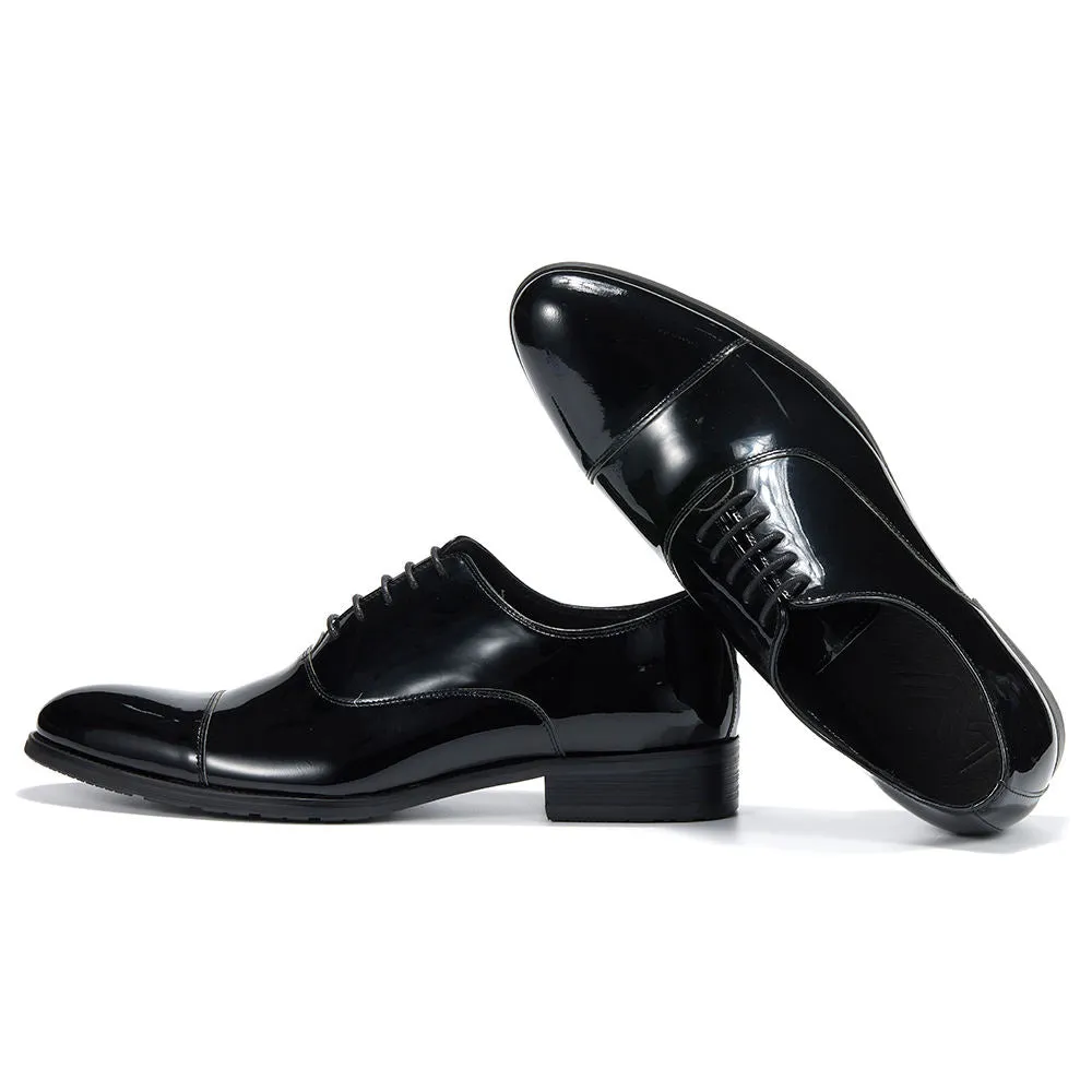 Handmade Full Grain Patent Leather Formal Dress Shoes