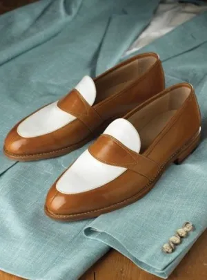 Handmade Leather Moccasin Dress Shoes for Men