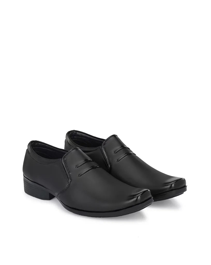 Heeled Slip-On Shoes(Size9)(ColorBlack)