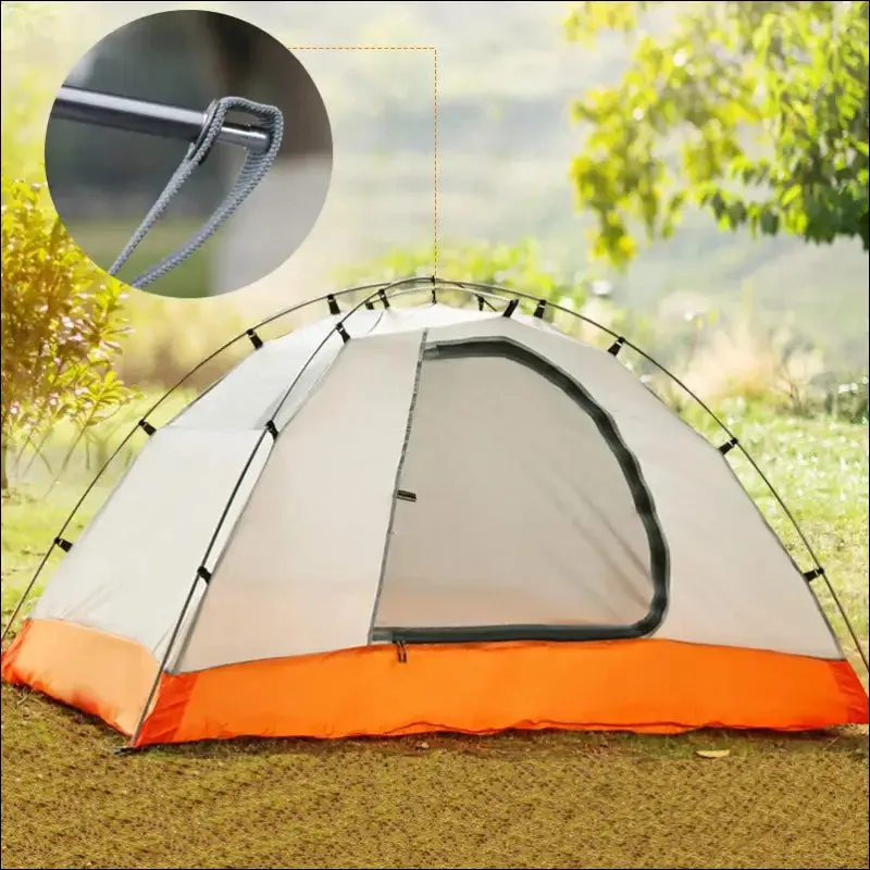 Hewolf 1595 outdoor double layer ultralight aluminum pole waterproof windproof camping tent 2.51kg