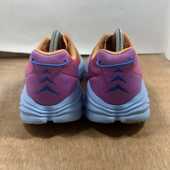 Hoka One One Rincon 3 Women Size 10 Orange Trainers Sneaker Runner Comfort
