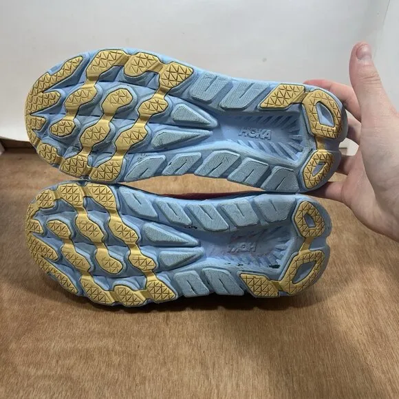 Hoka One One Rincon 3 Women Size 10 Orange Trainers Sneaker Runner Comfort