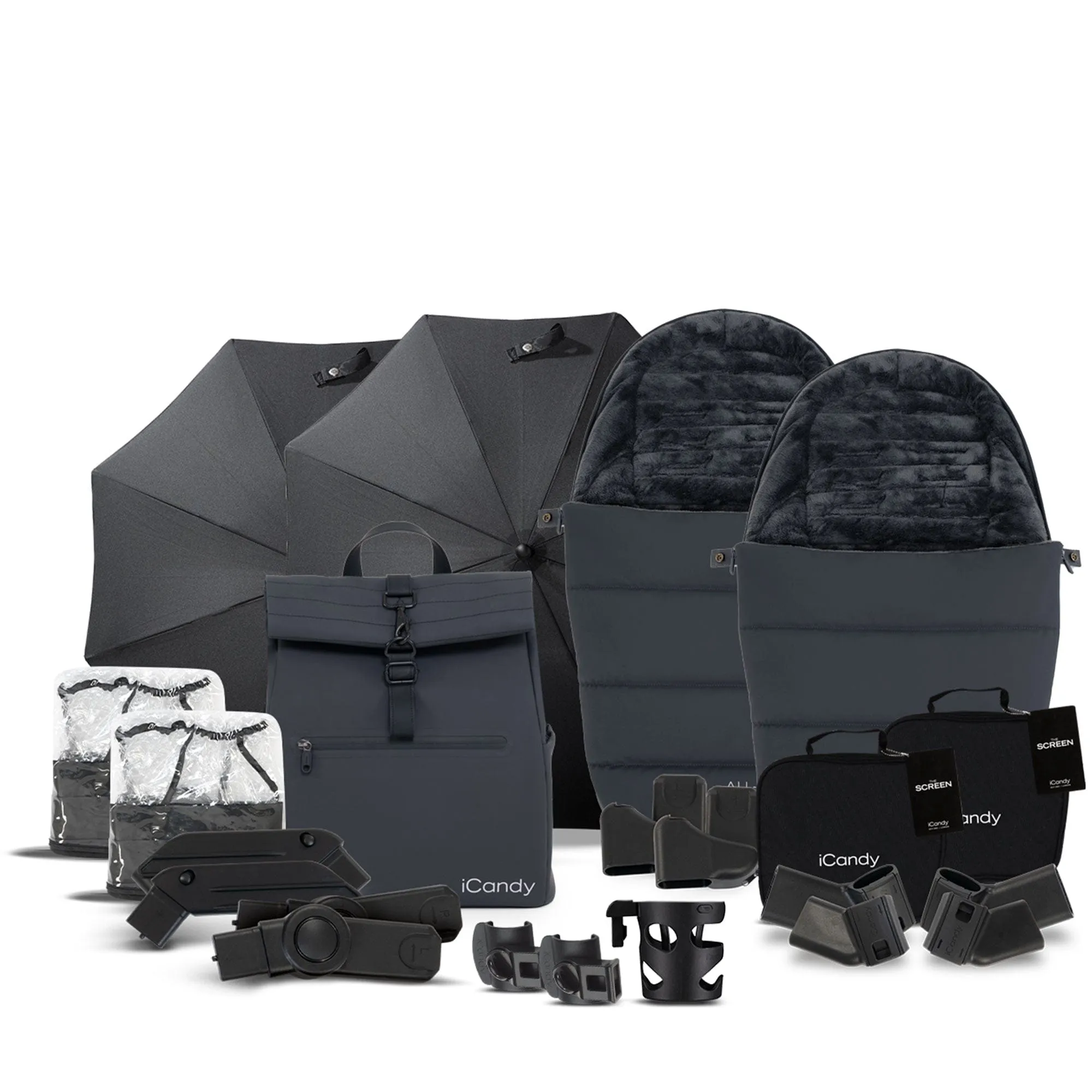 iCandy Peach 7 All Terrain Complete Double Bundle in Storm