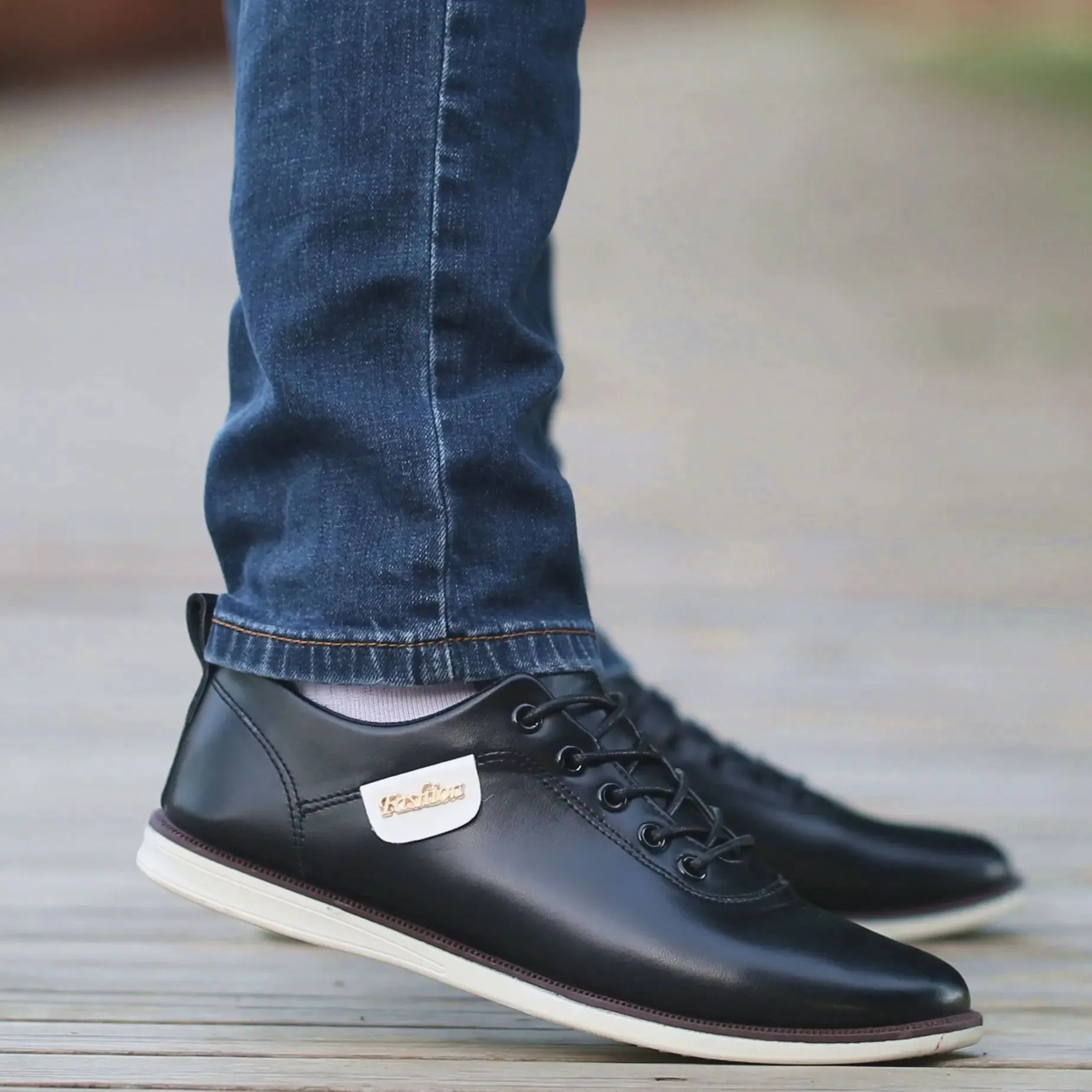 Italian PU Leather Sneakers Shoes For Men Dress Shoes Big Size 45 46 Male Sneaker Fashion Man's Sports Shoes Vulcanized Footwear