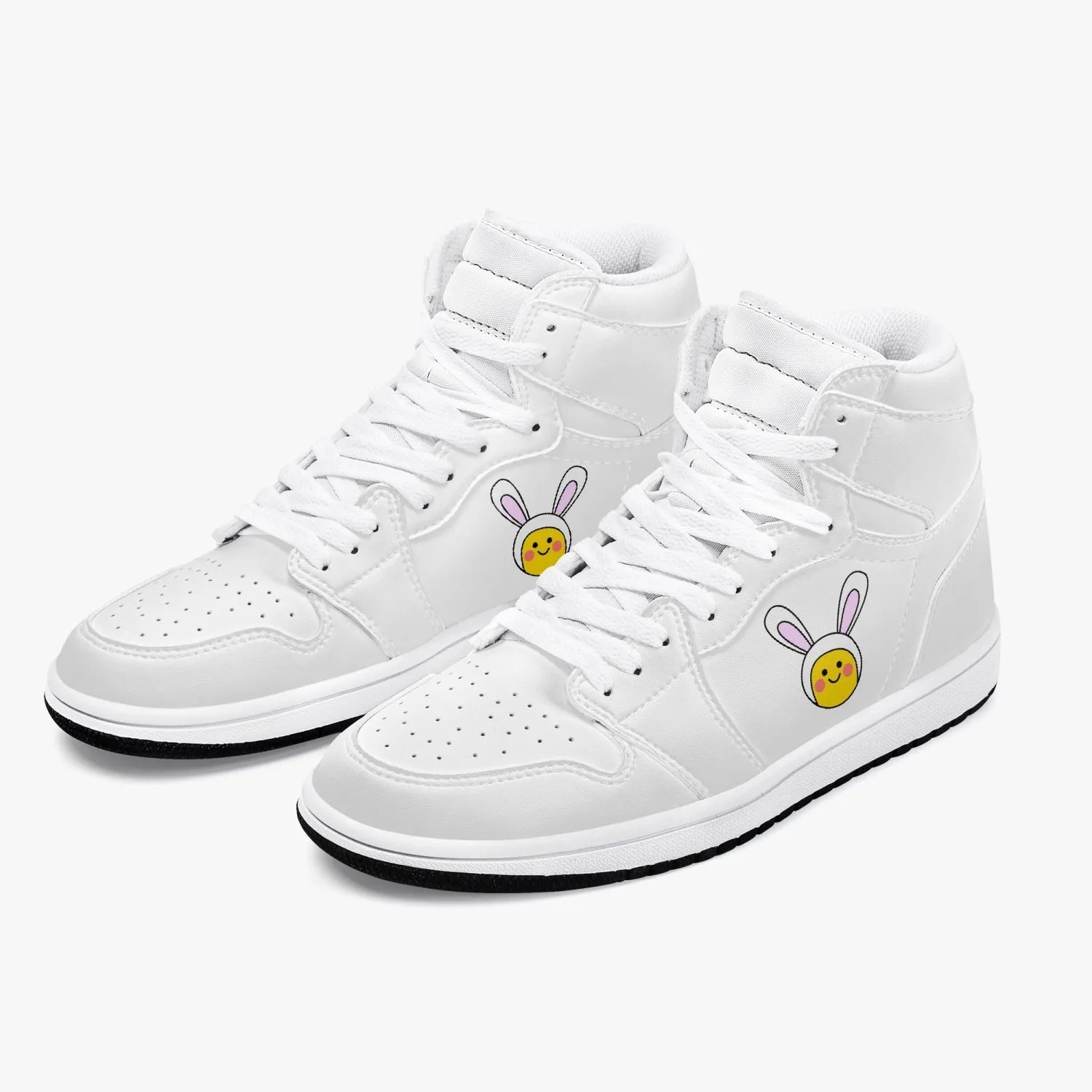 Jacki Easlick Lux Bunny High-Top Leather Sneakers