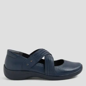 JEQUIE XF - NAVY LEATHER
