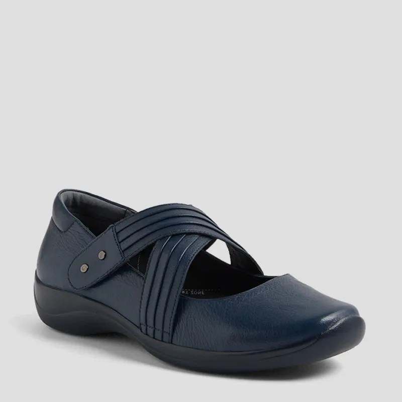 JEQUIE XF - NAVY LEATHER