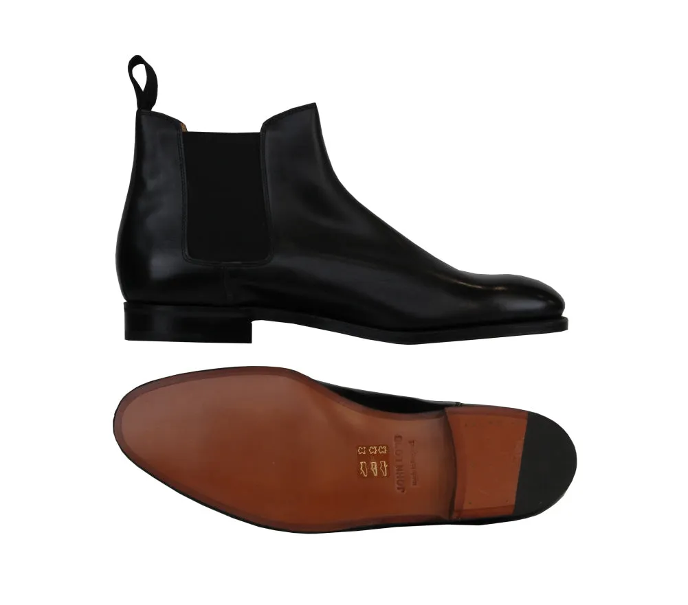 John Lobb Black Chelsea Boots