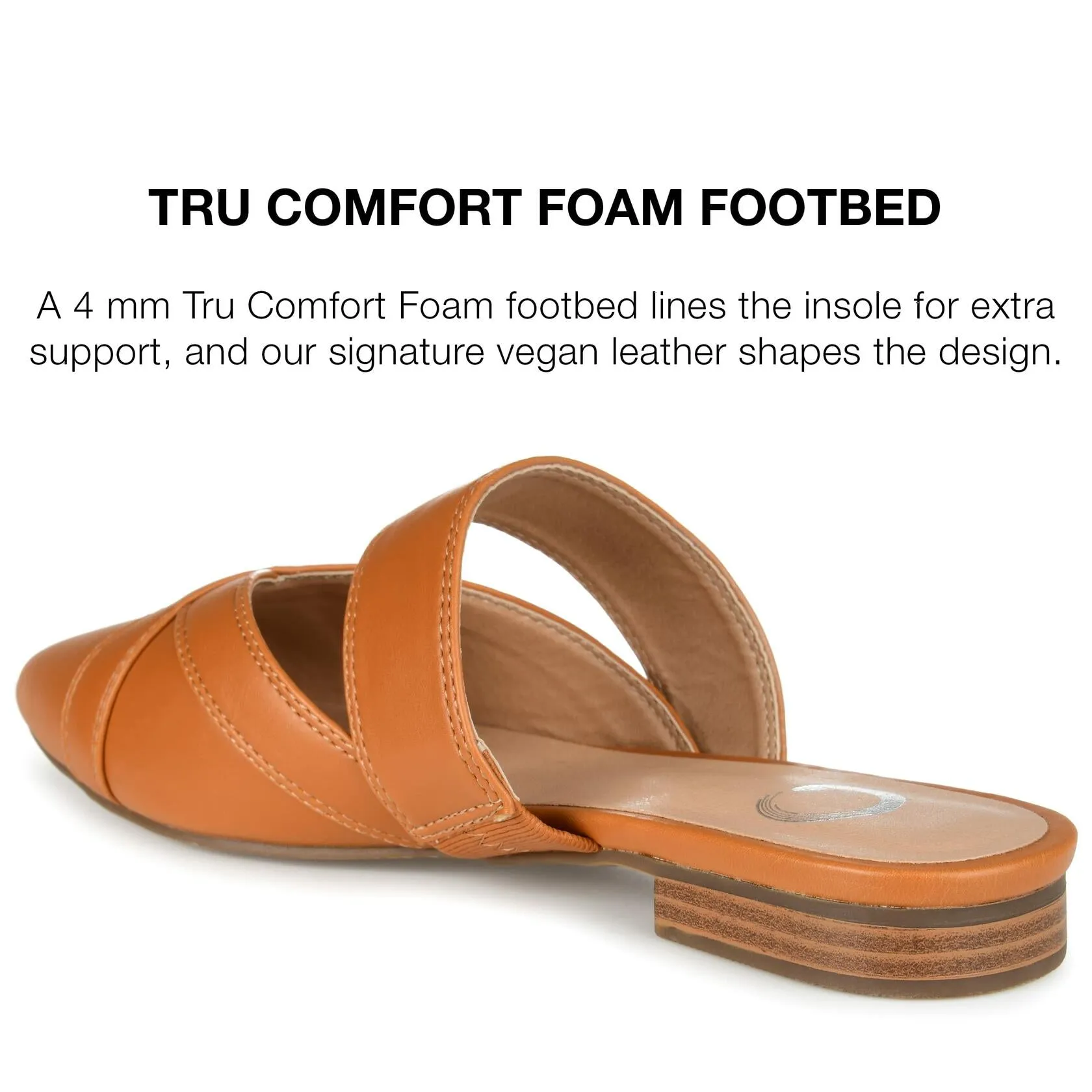 Journee Womens Stasi Tru Comfort Foam Narrow Width Slip On Pointed Toe Mules