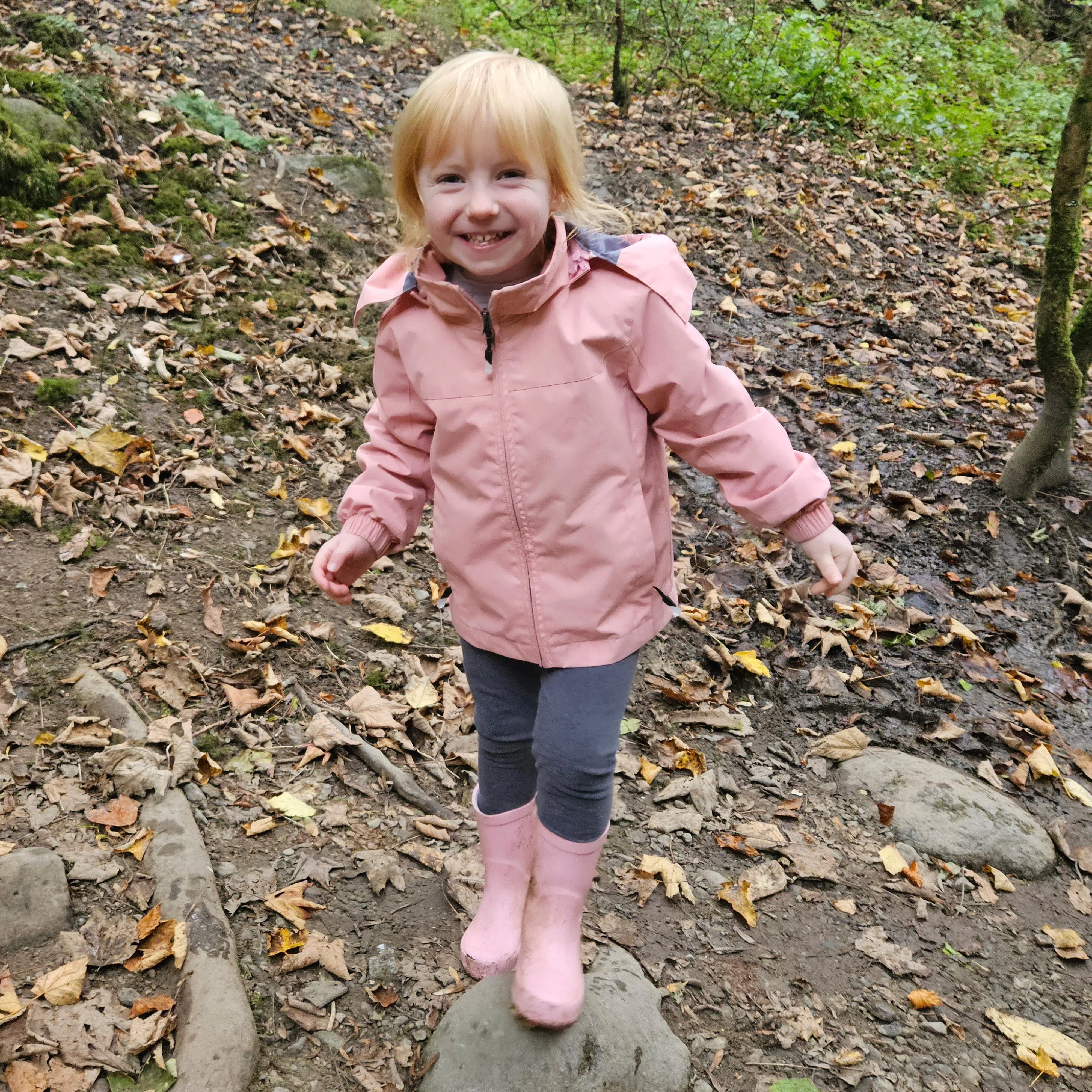 Kids Waterproof Rain Jacket - Cobalt