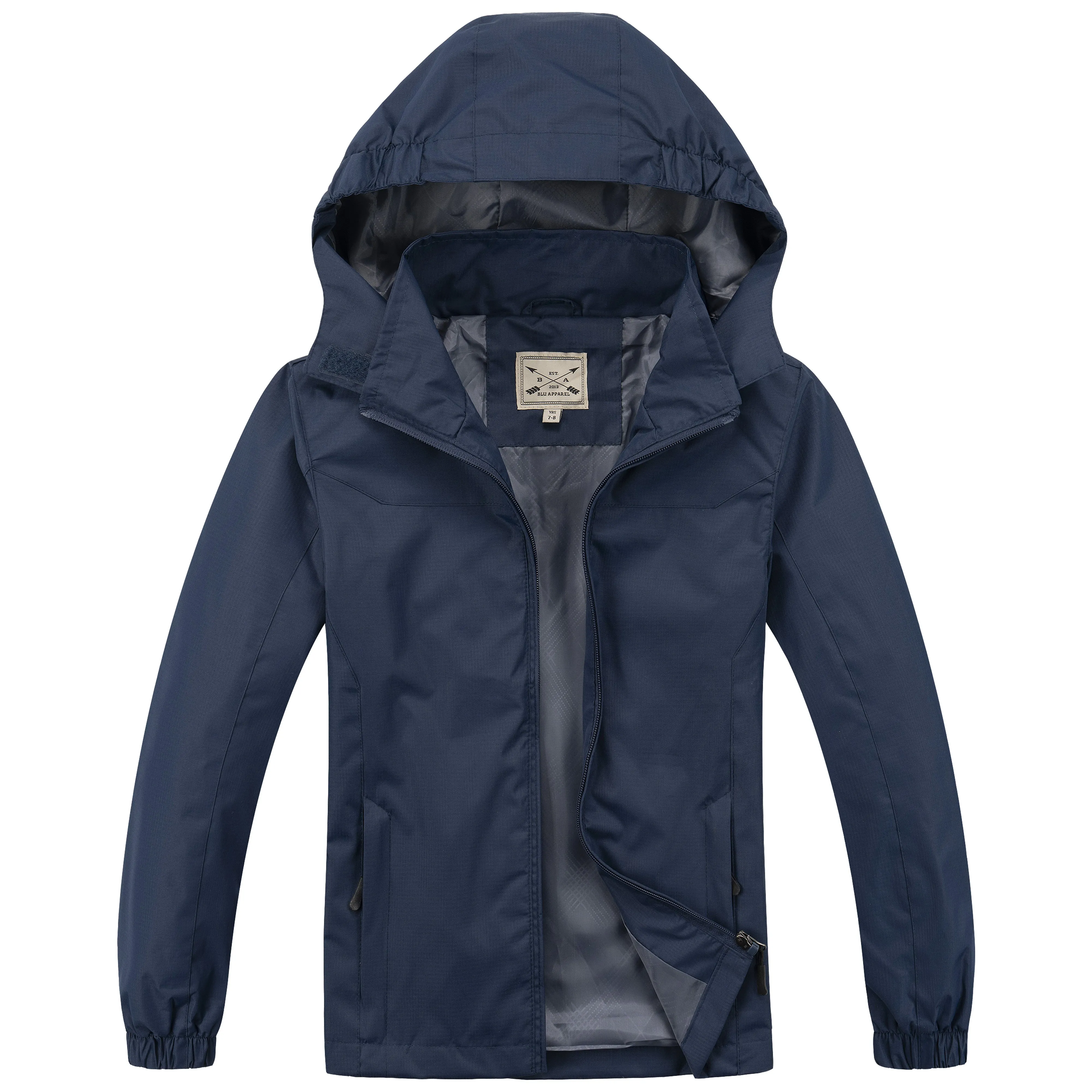 Kids Waterproof Rain Jacket - Cobalt