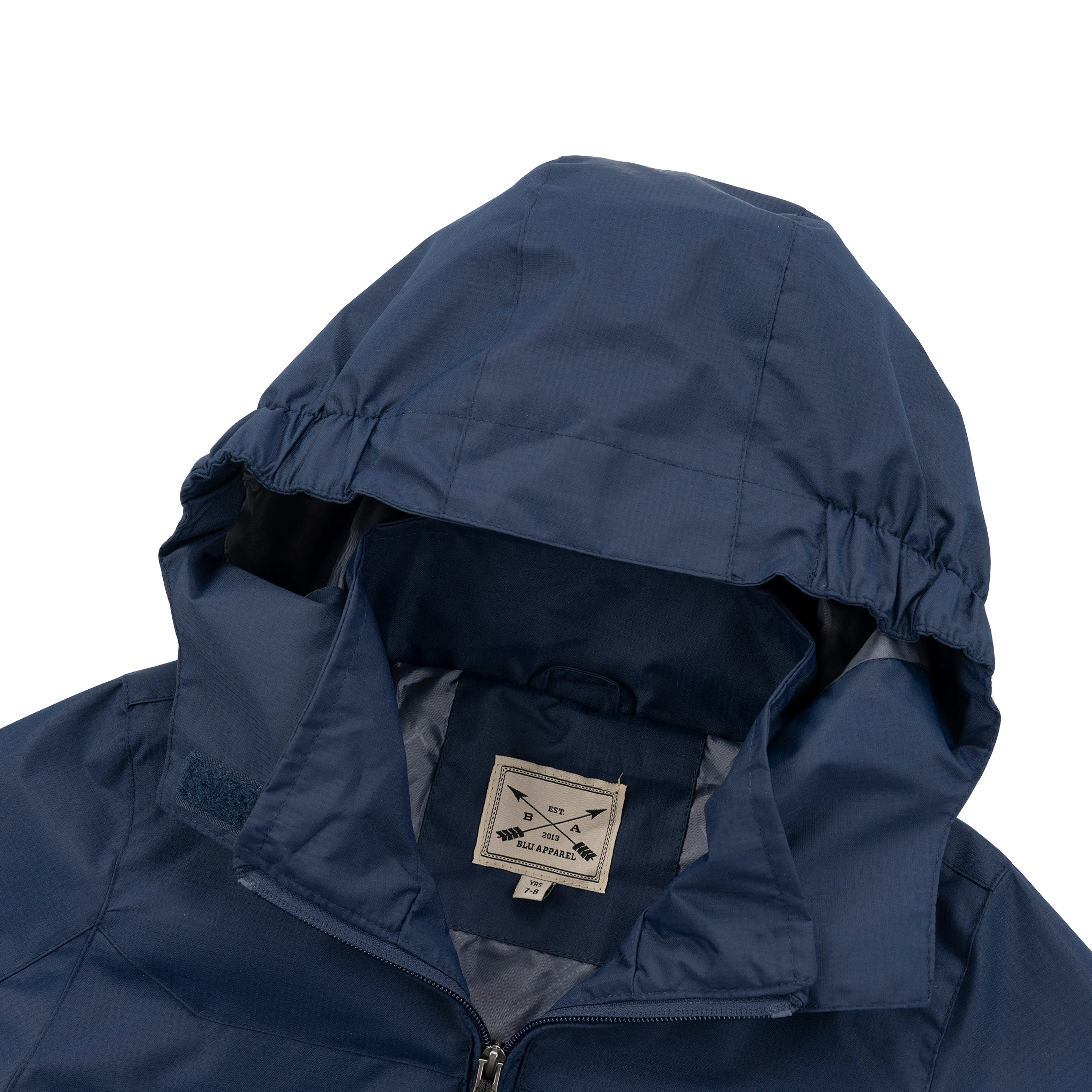 Kids Waterproof Rain Jacket - Cobalt