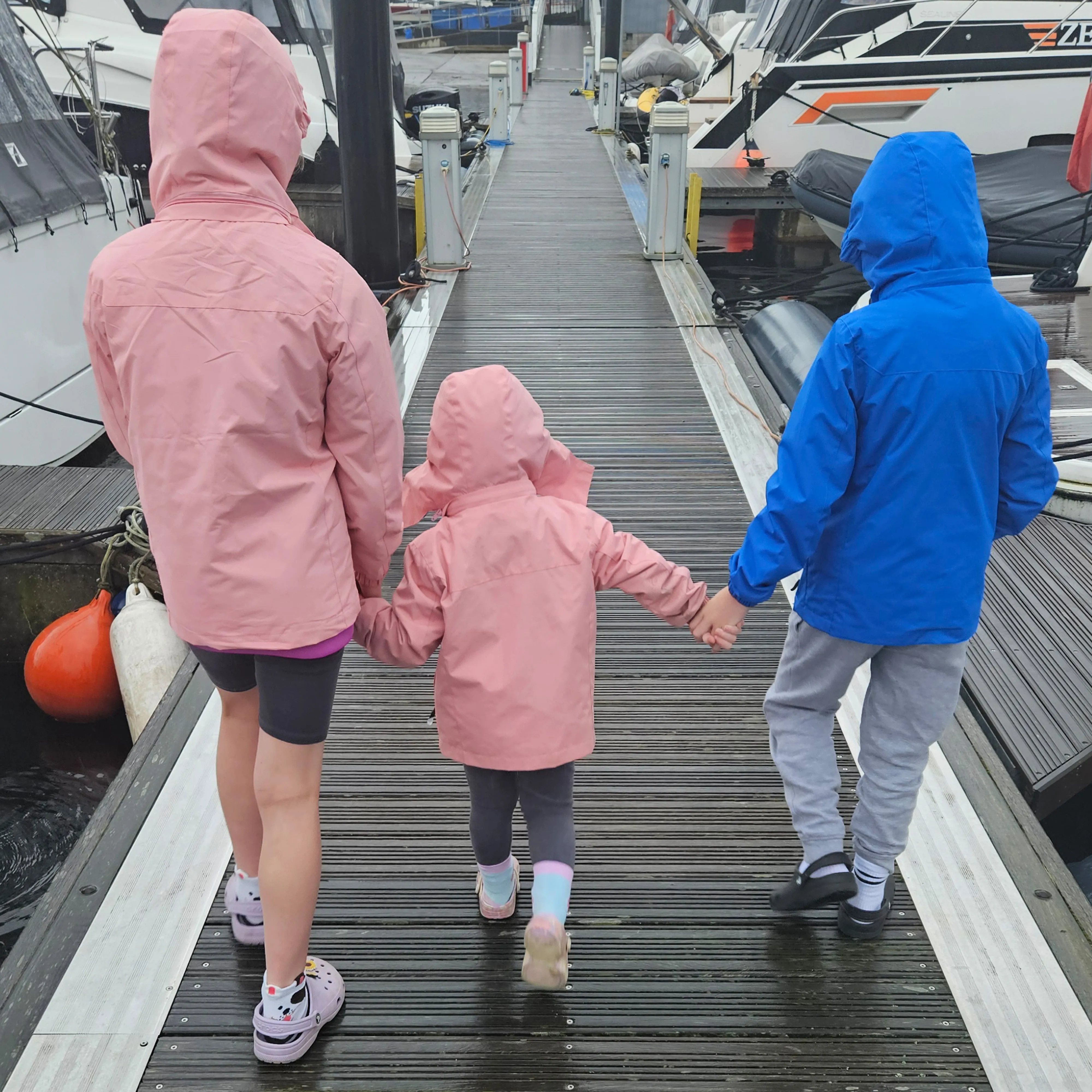 Kids Waterproof Rain Jacket - Cobalt