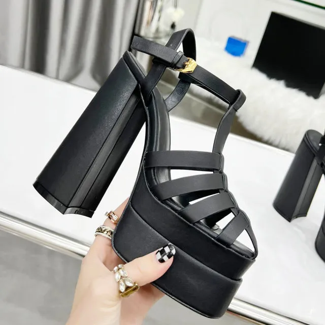 Lady  Cow Leather  Sandals