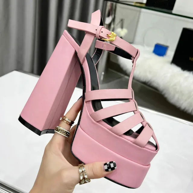 Lady  Cow Leather  Sandals