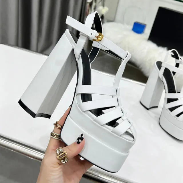 Lady  Cow Leather  Sandals
