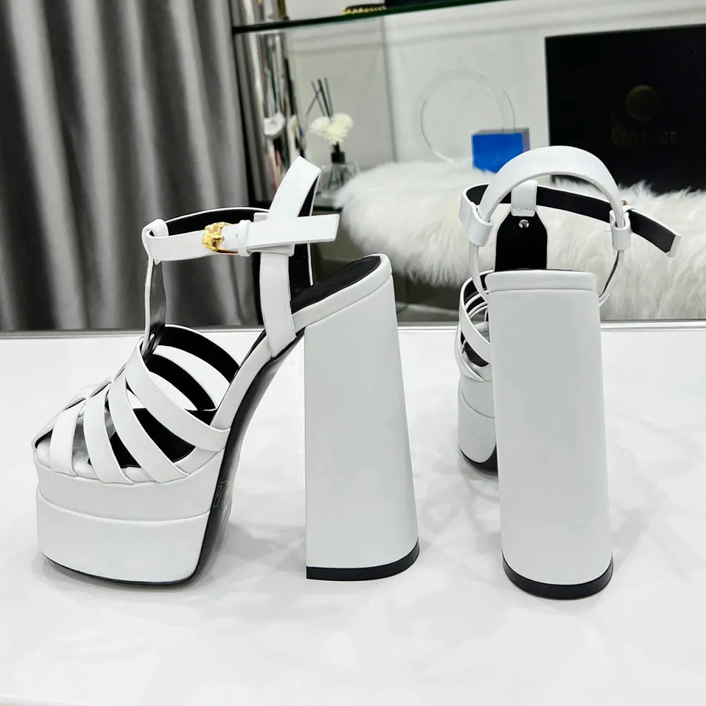 Lady  Cow Leather  Sandals