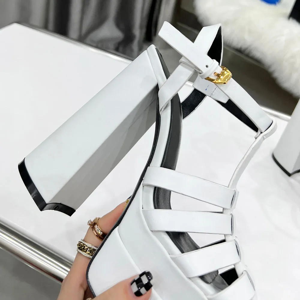 Lady  Cow Leather  Sandals