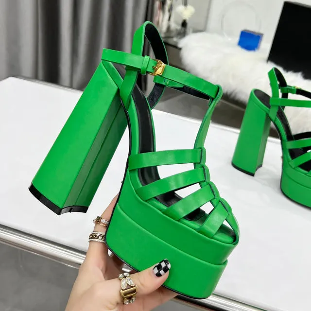 Lady  Cow Leather  Sandals