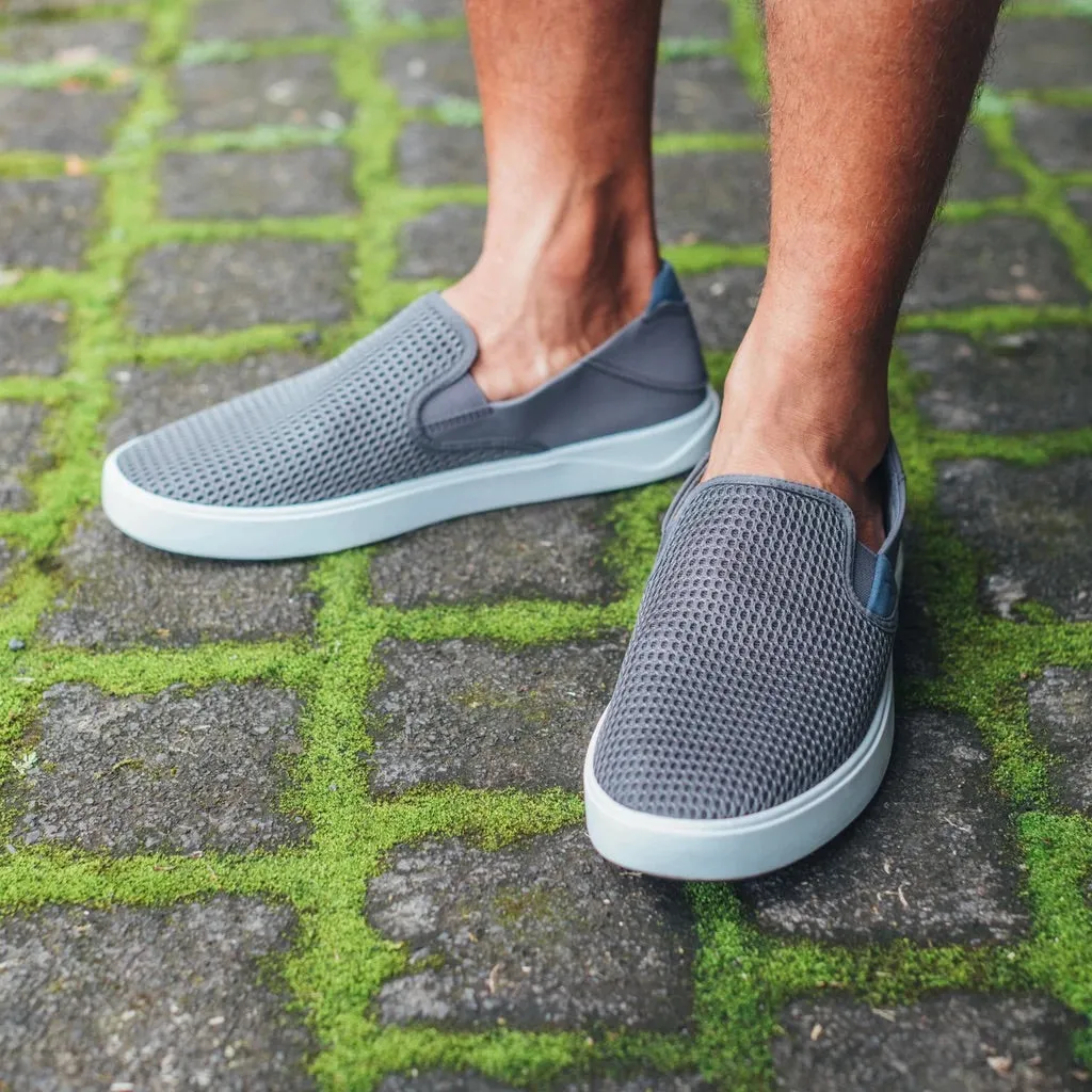 Lae'Ahi Men's Slip-On Sneakers - Grey