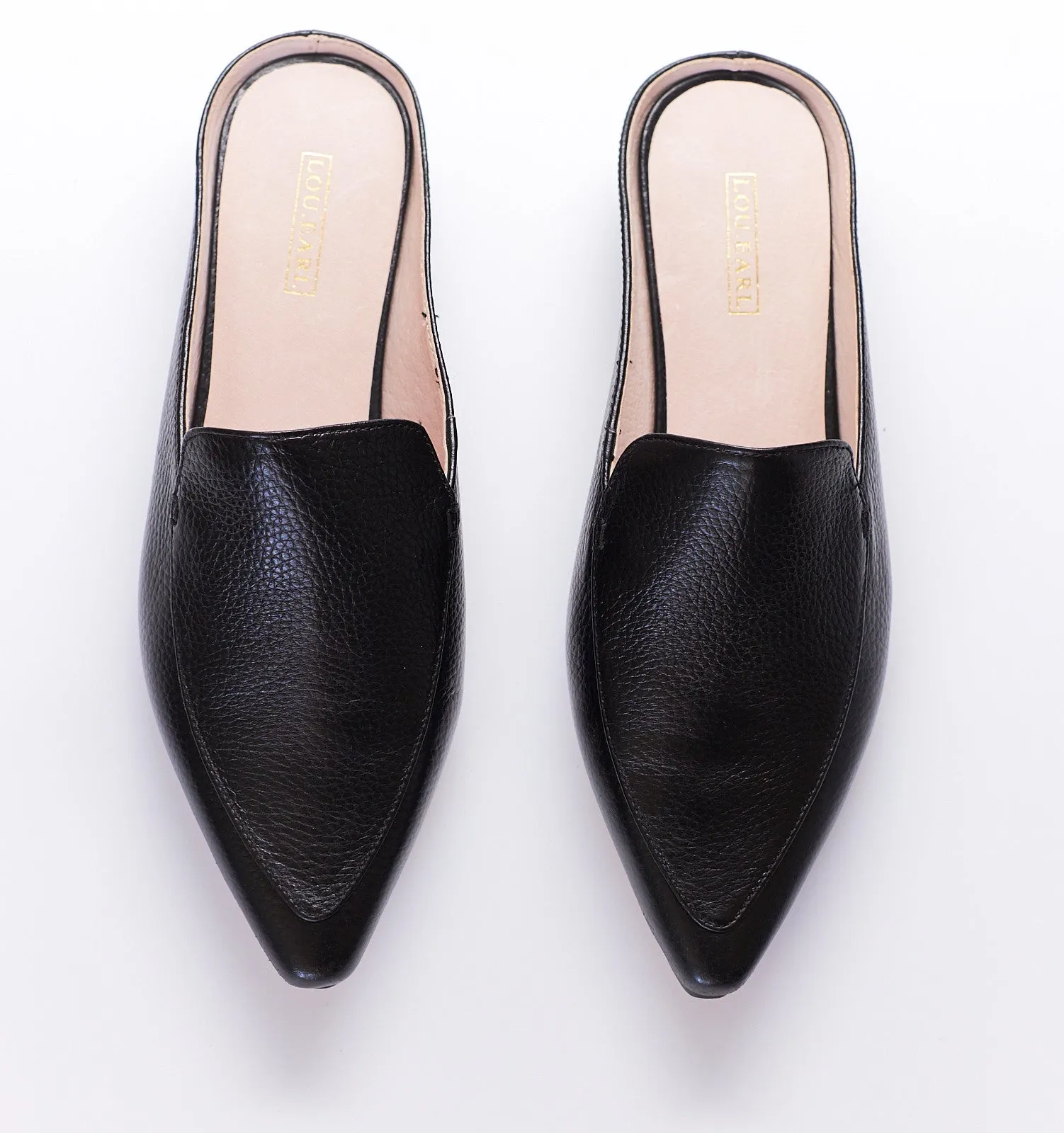 Lafayette Flat Mules in Black