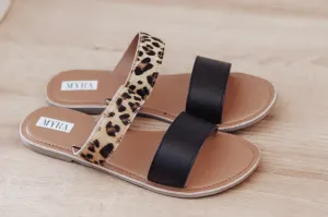 Leopard Sandals