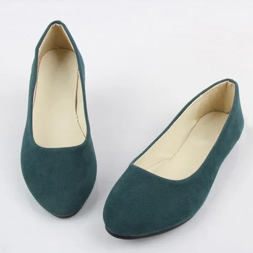 Lianhuaxiang 2018 Women Fashion Spring Ladies Pointed Toe Flat Ballet Flock Shallow Shoes Loafers Slip On Casual Shoes for W